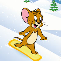 Джерри на сноуборде играть бесплатно