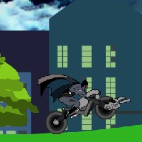 Бэтмен на мотоцикле