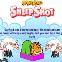 Гарфилд: Стрельба овцами играть бесплатно