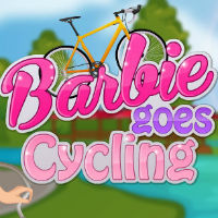 Барби велосипедистка играть