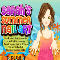 Играть в Летний маникюр Сары онлайн